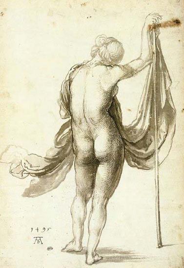 Albrecht Durer Female Nude from Behind Sweden oil painting art